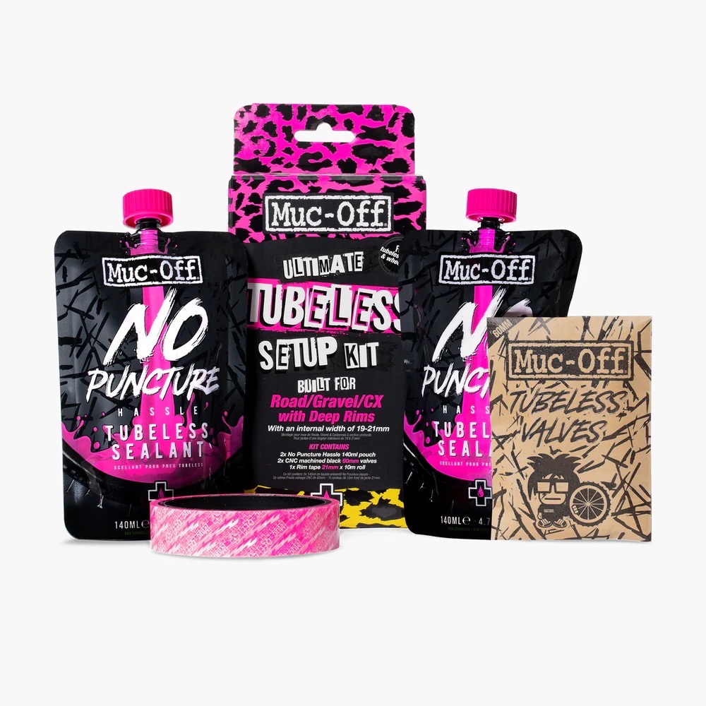 Muc-Off Ultimate Tubeless Setup Kit DH/Trail/Enduro (30MM TAPE / 44MM VALVES)
