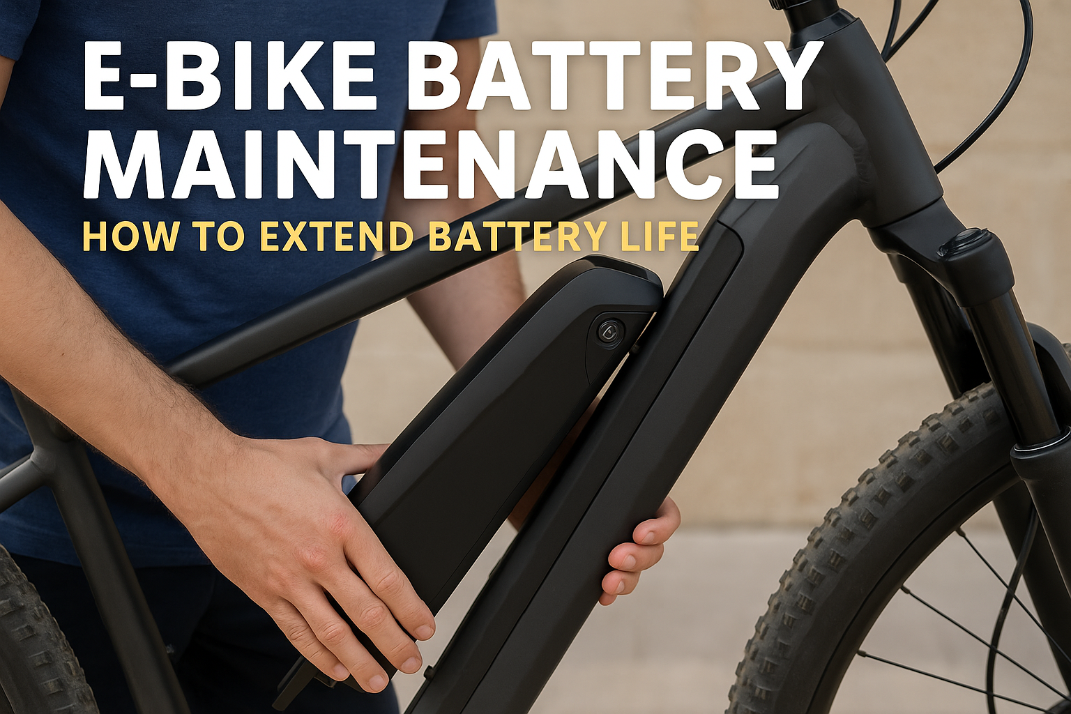 E‑bike battery maintenance