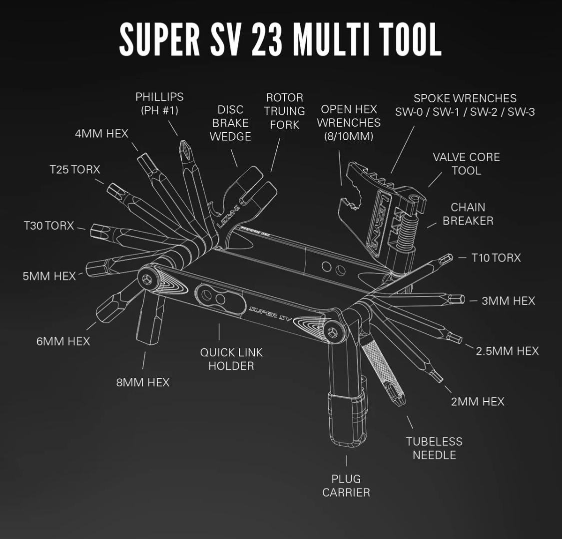 LEZYNE SUPER SV MILTI TOOL 23